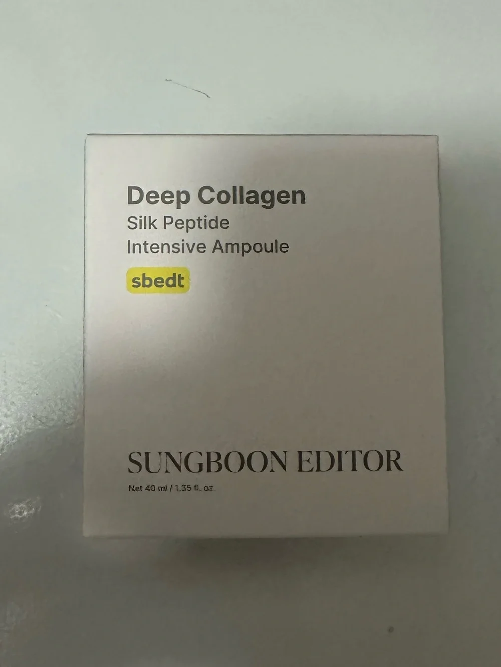 Sungboon Editor Deep Collagen Silk Peptide Ampoule - White & Gold